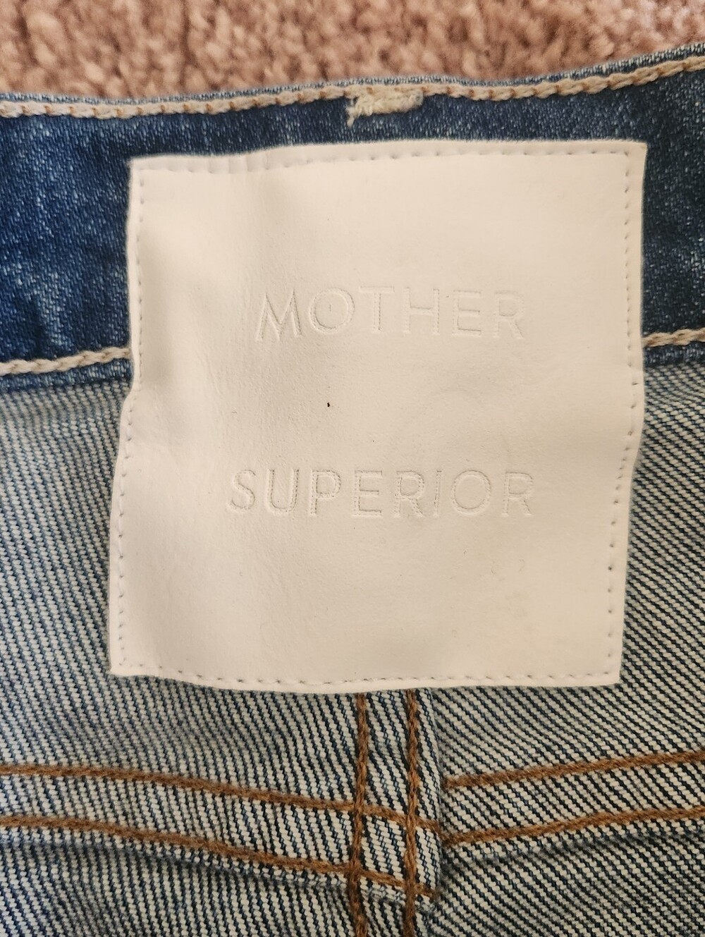 Mother Denim Hustler Roller Heel Fray Size Perfect Drug Medium Wash Wide Leg 31 - Picture 5 of 8